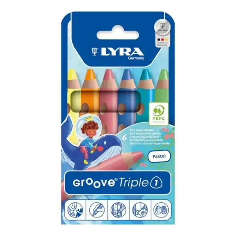 Triple Groove - Pastel