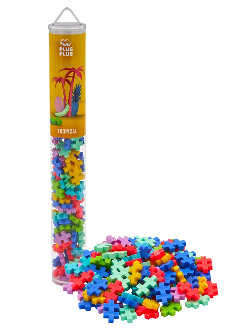 Tropische Kleuren Tube 100 Stuks | Plus Plus