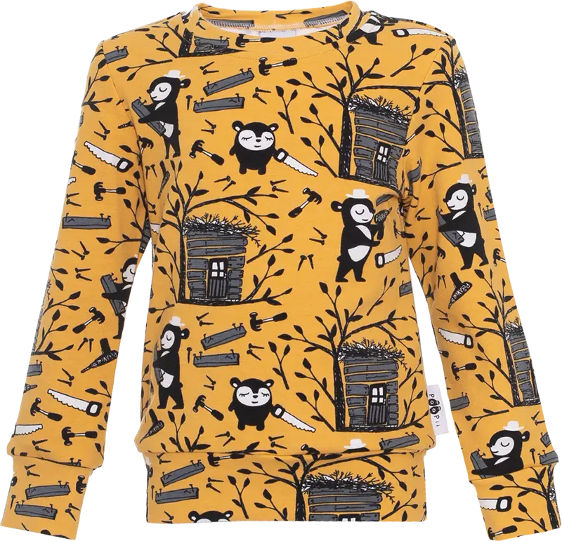 Trui / sweatshirt ALPI Treehouse Ochre 86 t/m 140 – Paapii Design