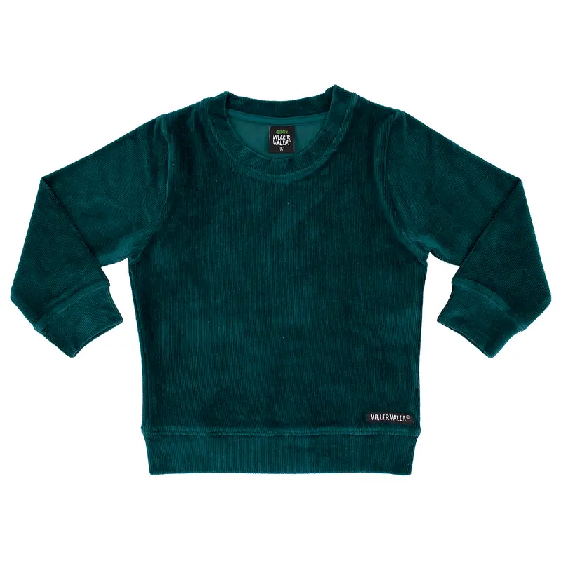 Trui / Sweatshirt RIB VELOURS Cypress - Villervalla