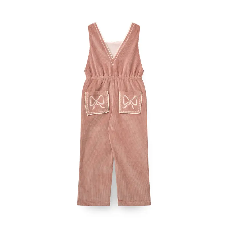 Tuinbroek corduroy - Embroidered Dungarees - Winter Rose - Biologisch katoen - Copenhagen Colors