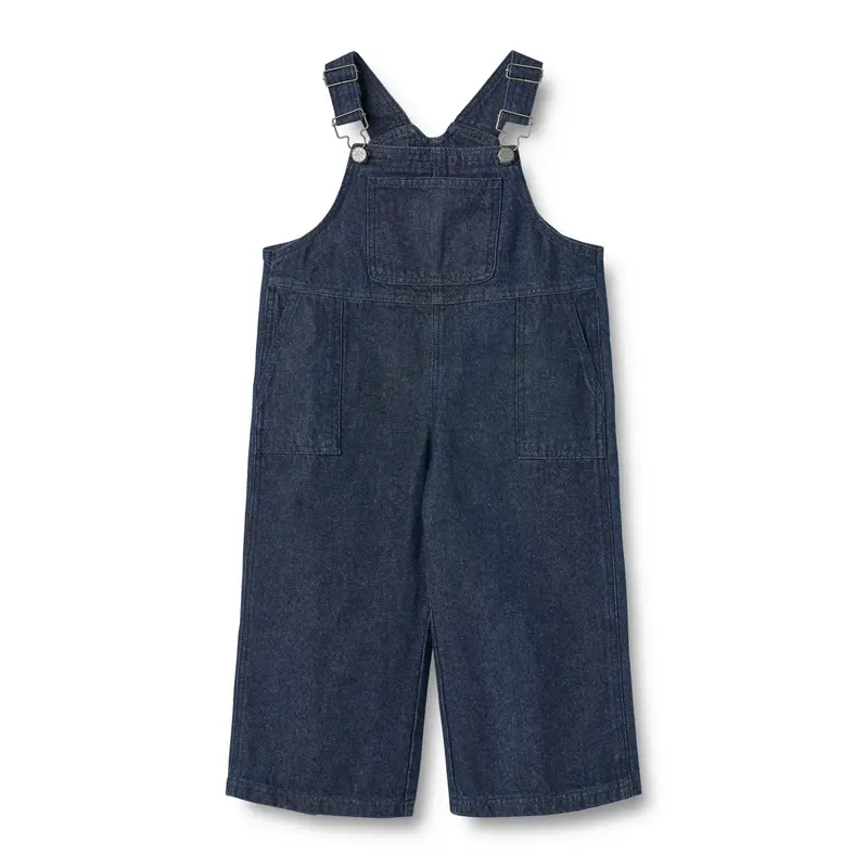 Tuinbroek denim Marley - Biologisch katoen - Dark blue/donkerblauw - Wheat