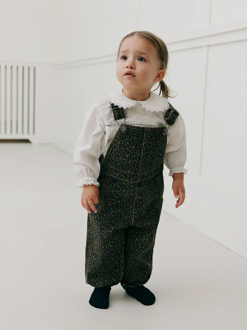 Tuinbroek LauraKB met panterprint - 100% katoen - Sofie Schnoor