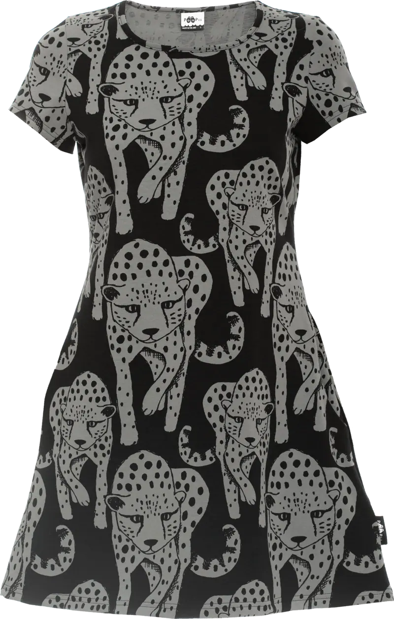 Tuniek LYYRA Tunic Cheetah Dark Grey S-XXXL - Paapii Design