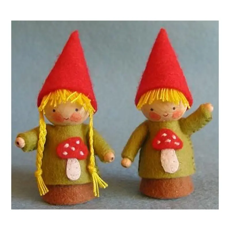 Twee kleine kaboutertjes in de Herfst - Zelfmaakpakketje