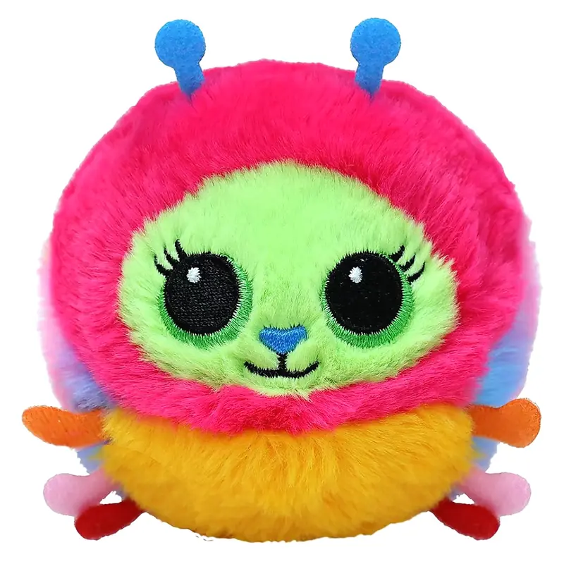 Ty Beanie Bouncers - Rups Knuffel Stuiterbal - Crystal