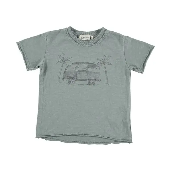 Van T-shirt blue gray Dear Mini
