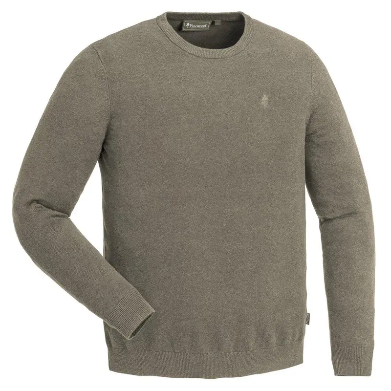 Värnamo Crewneck Knitted Sweater – Men - Mole Melange - Pinewood