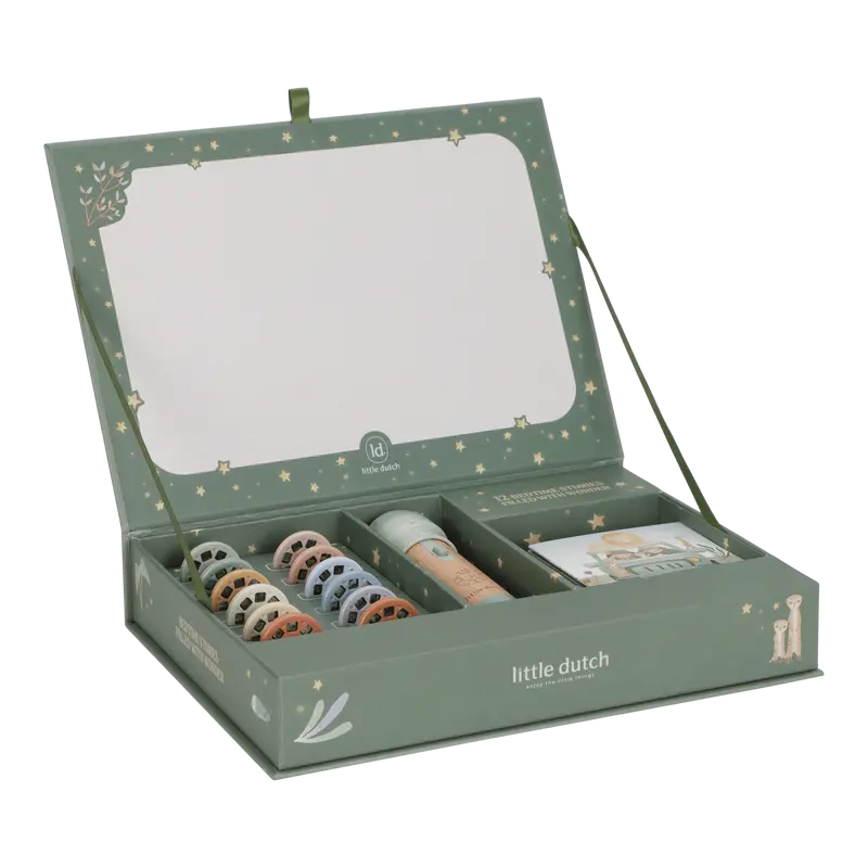 Verhalen Projector Zaklamp Groen Safari | Little Dutch