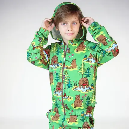 Vest / Hoodie with Bear - Småfolk