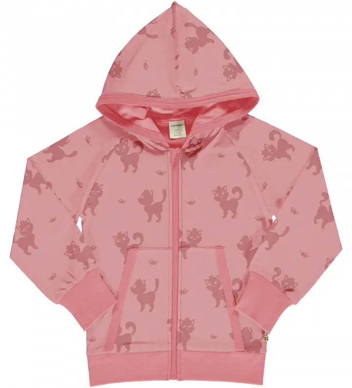 Vest / Hoodie Zipper Lined MONO CAT - Maxomorra