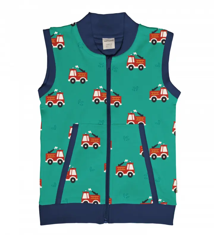 Vest Lined Fire Truck - Maxomorra