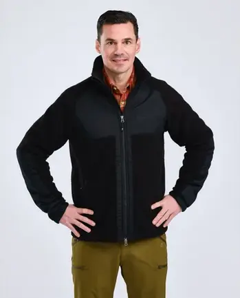 Vest Pile Fleece JKT - Men - Black - Pinewood