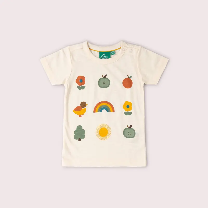 Vintage Rainbows Short Sleeve Popper T Shirt