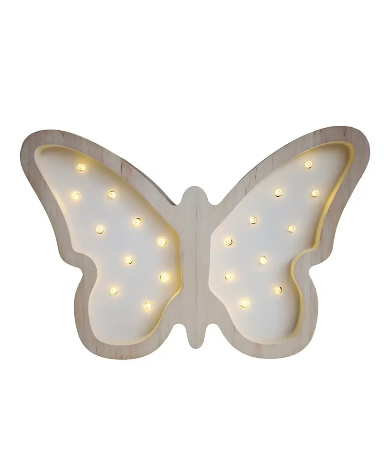Vlinder Houten Lamp