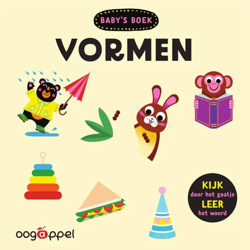 Vormen - baby's boek 1 jr+