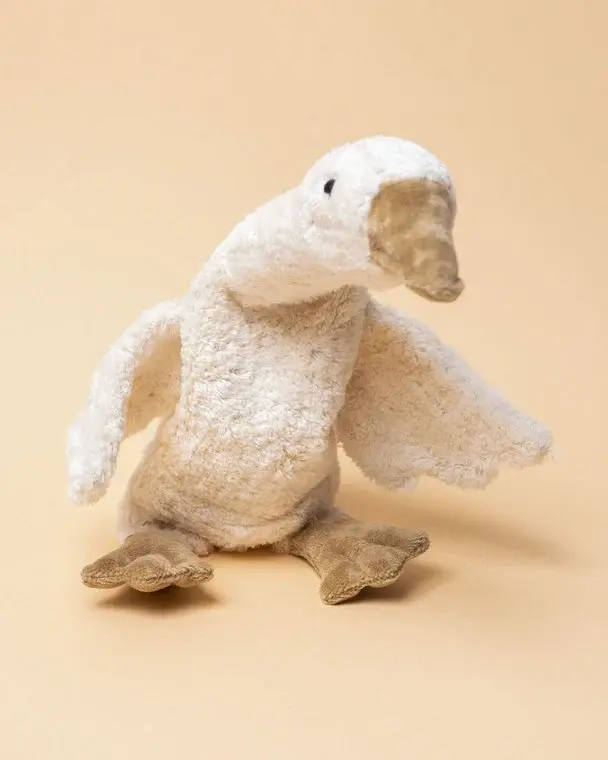 Warmteknuffel - Gans klein - Biologisch katoen - Wit - Senger Naturwelt