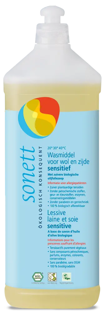 Wasmiddel wol en zijde sensitief – Sonett