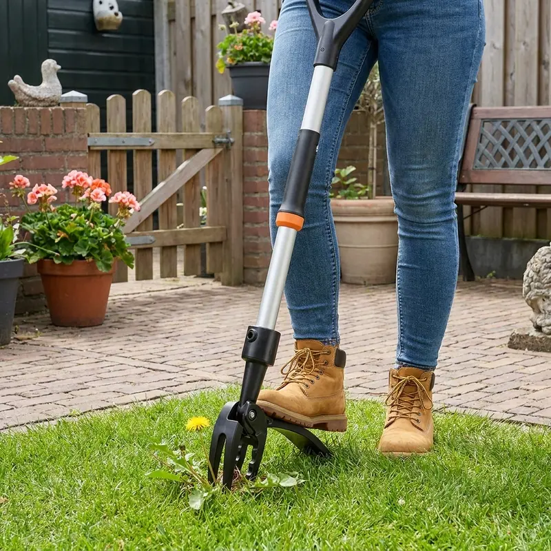 WeedEase™ | Ergonomische staande onkruidtrekker voor rugvriendelijk wieden