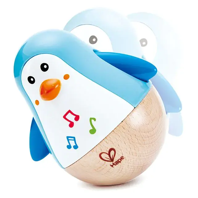 Wiebelende pinguïn met muziek