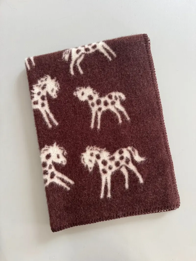 Wiegdeken Pony - 100% eco-wol - 65 x 90 cm - Klippan