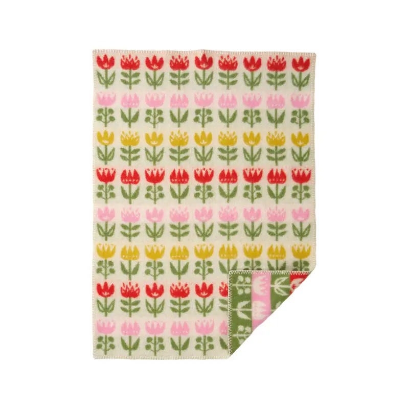 Wiegdeken Tulip - Biologisch wol - 65x90 cm - Klippan
