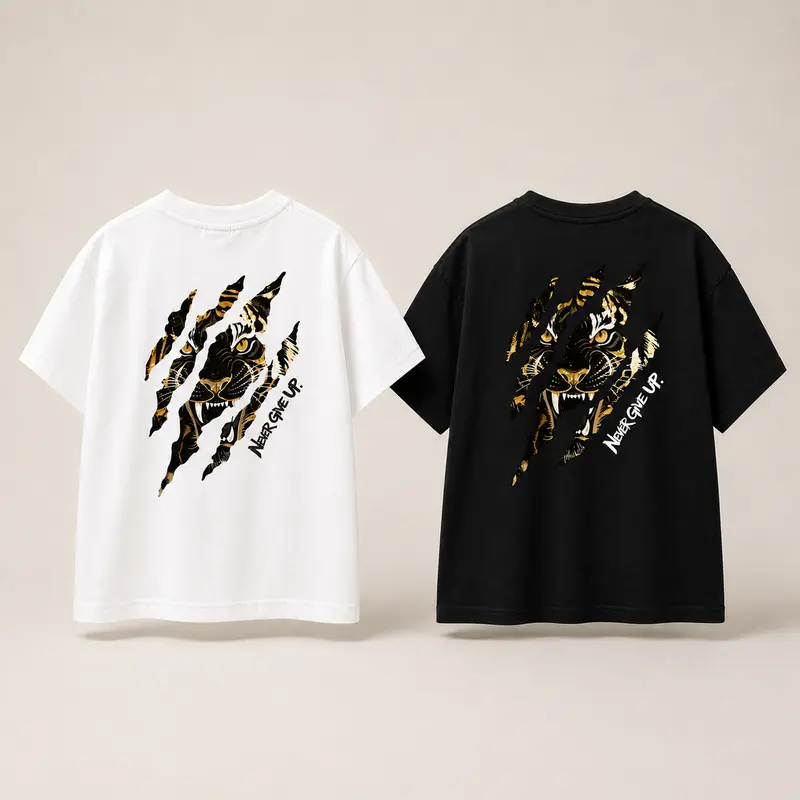 WildRoar – Fun & Casual – Kids' T-shirt with Tiger Print