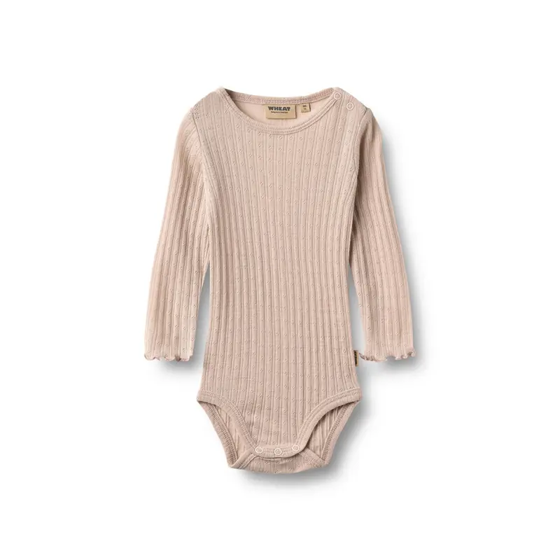 Wol/zijde romper Liea - Pale Lilac - Merino wol en zijde - Wheat