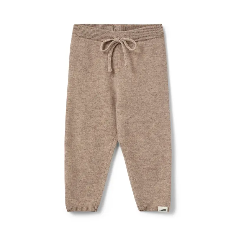 Wollen babybroek LuluSB - 100% wol - Beige & Bruin - Sofie Schnoor
