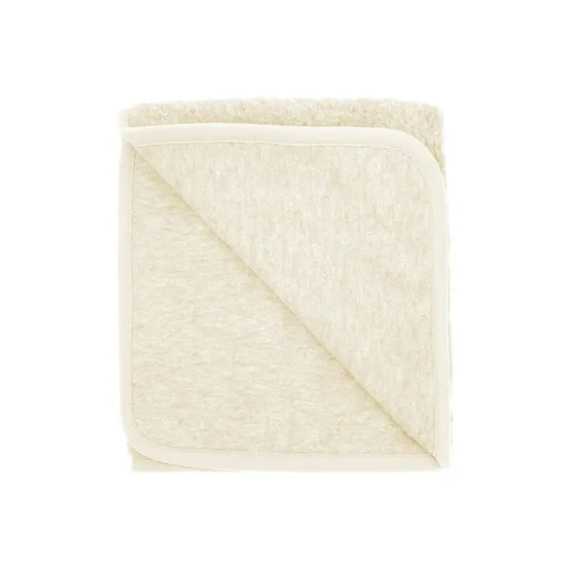 Wollen Babydeken - Deken Thumbled - Natural en Beige - Natuurlijke wol - Alwero