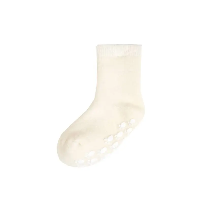 Wollen Sokken met Anti-Slip - Wit