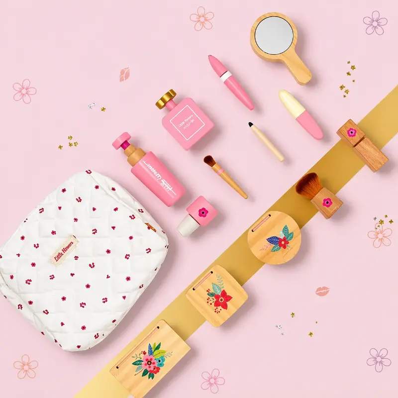 Wooden Makeup Play Set – Creative & Role-Play – Wooden Makeup Set