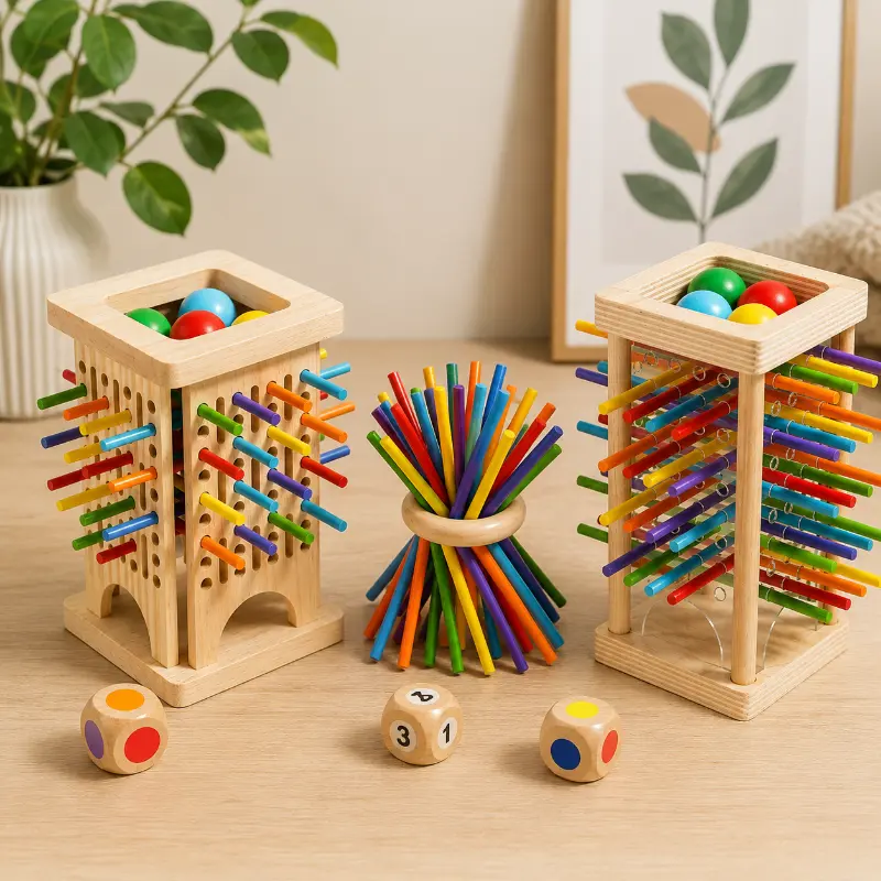 Wooden Stick Battle Game – Thinking & Interactive – Strategy Board Game