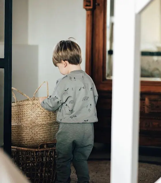 Woodland sweatshirt stone gray Dear Mini