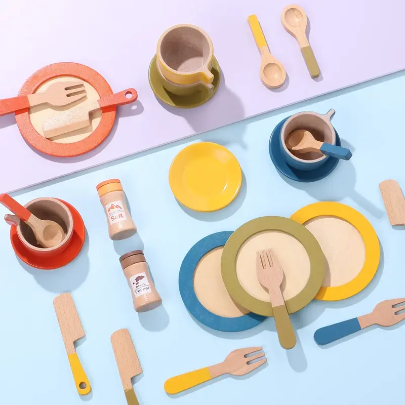 Woods™ - Creative & Educational - Wooden Kitchen Play Set Child