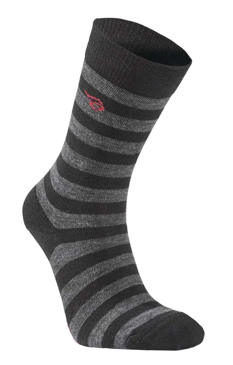 Wool Sock Stripe (90 % merinowol) Black – Ivanhoe of Sweden