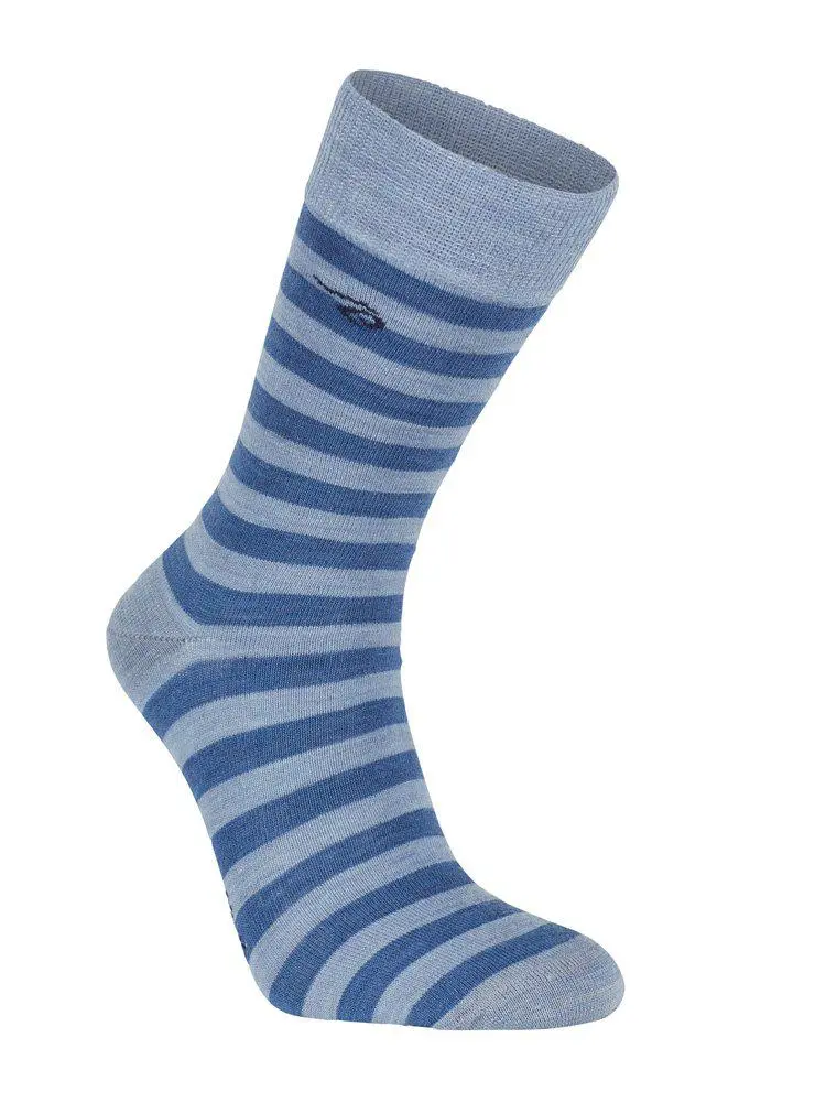 Wool Sock Stripe (90 % merinowol) Forever Blue – Ivanhoe of Sweden