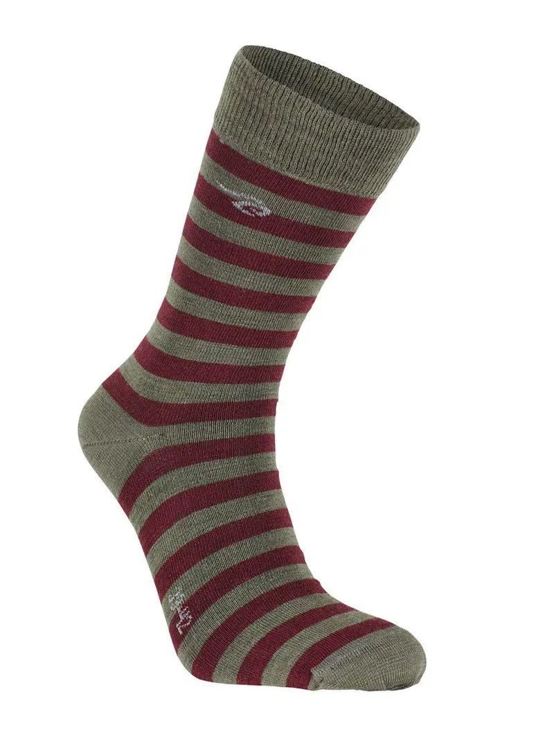 Wool Sock Stripe (90 % merinowol) Loden Green – Ivanhoe of Sweden