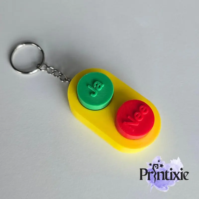Yes / No Keychain – Communication Accessory & Bag Charm