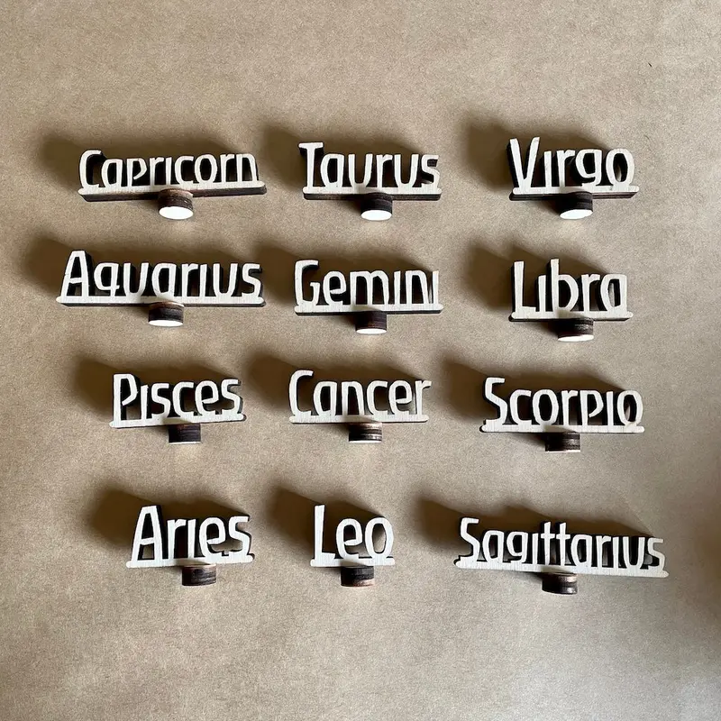 Zodiac Signs Ornaments - English