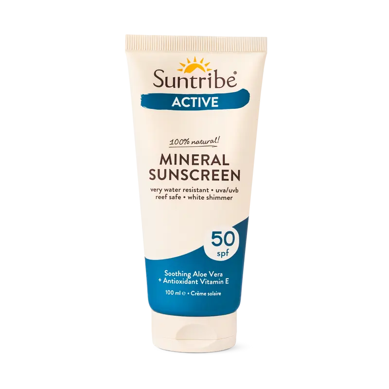 Zonnebrandcrème Mineral Sunscreen Water resistant SPF 50 (Vegan) – Suntribe Sweden