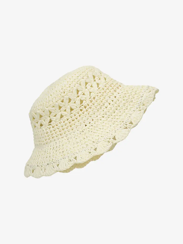 Zonnehoedje - Stro hoedje - Straw Hat w. Crochet Edge - En Fant