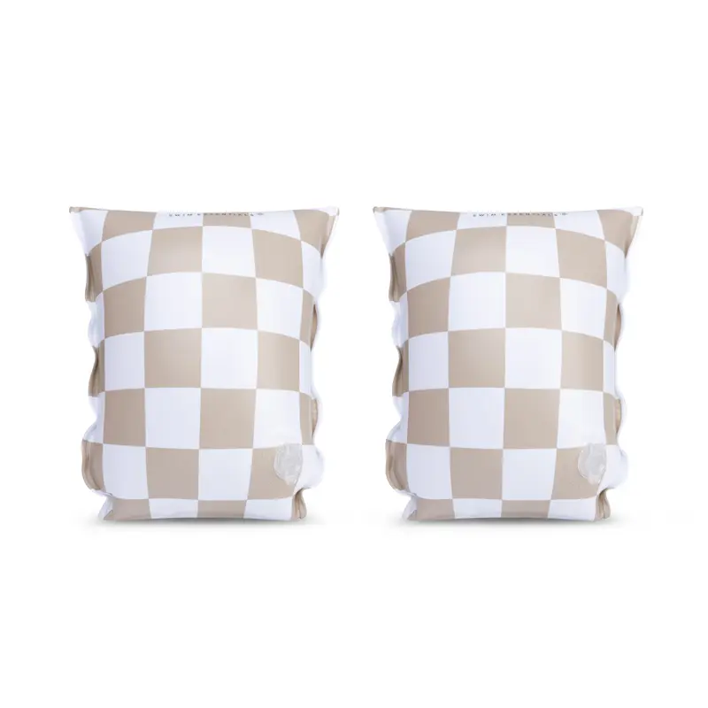 Zwembandjes checkmate beige 0-2 jaar