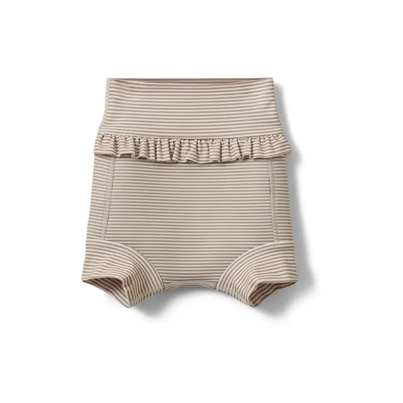 Zwembroekje Beth - Warm stone stripe/Beige - Polyester - Sofie Schnoor