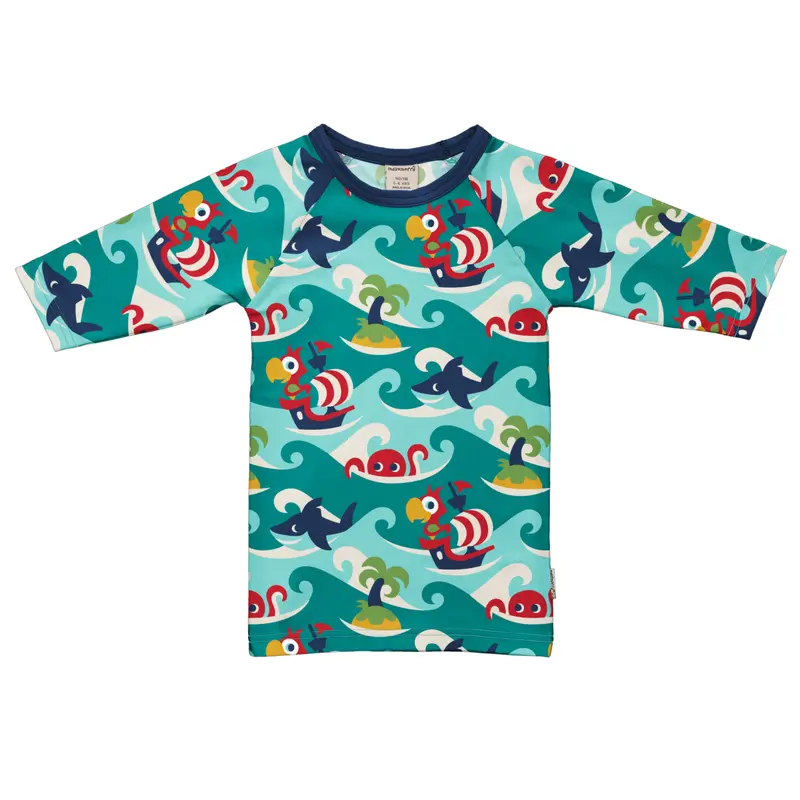 Zwemshirt Swim Top Tropical Ocean - Maxomorra